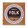 D'Addario Classical Guitar Strings EJ32C Folk Nylon - Ball End - Silver Wound - Clear Nylon Trebles