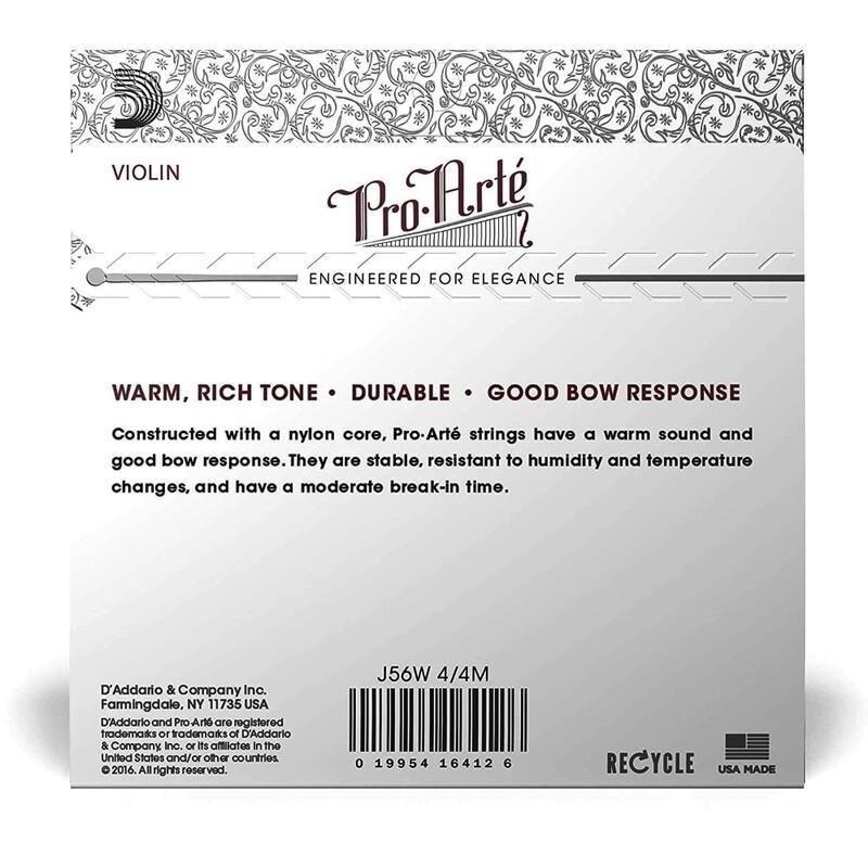 D'Addario Pro-Arte Violin String Set 4/4 Scale - Medium Tension, , large image number 1