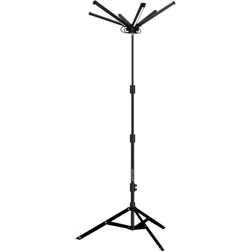 Porodo Camping Light Full Set 6 Lamp Stand 3.5M Wire with Clip Cigarette Lighter, , large image number 1