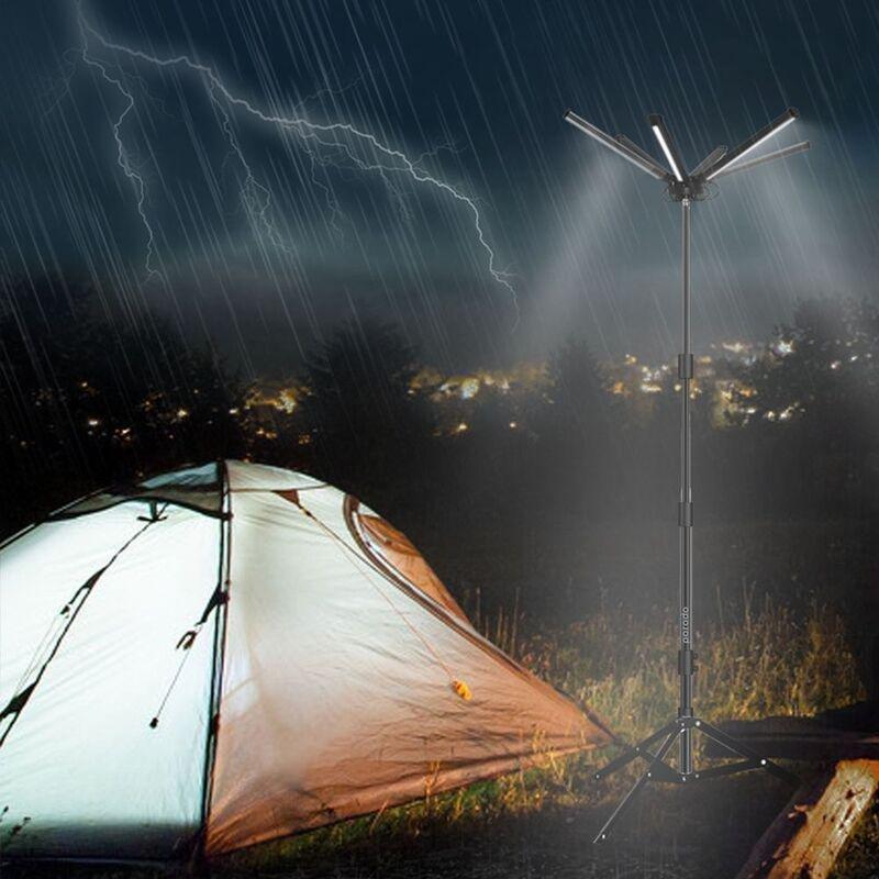 Porodo Camping Light Full Set 6 Lamp Stand 3.5M Wire with Clip Cigarette Lighter, , large image number 2