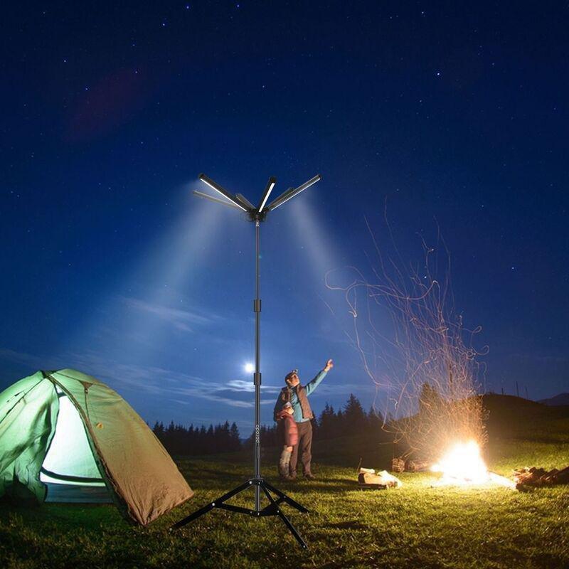 Porodo Camping Light Full Set 6 Lamp Stand 3.5M Wire with Clip Cigarette Lighter, , large image number 3