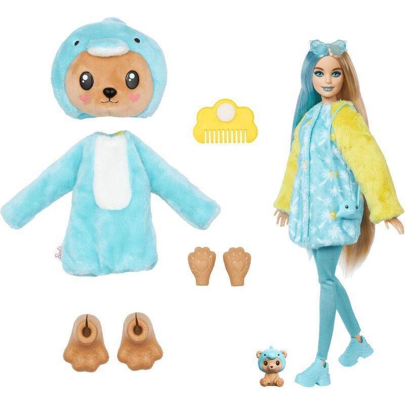Barbie Cutie Reveal Barbie Costume Cuties Series Teddy Dolphin Doll HRK25, , large image number 1