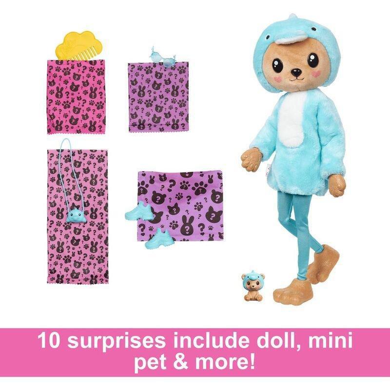 Barbie Cutie Reveal Barbie Costume Cuties Series Teddy Dolphin Doll HRK25, , large image number 2