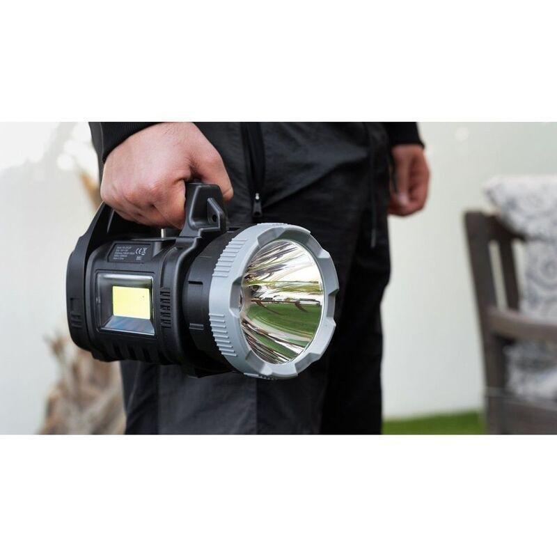 Porodo LifeStyle Outdoor 10W 3 in 1 Flashlight with FM Radio and Bluetooth Speaker - Black, , large image number 3