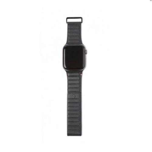 Decoded 44mm/42mm Leather Magnetic Traction Strap Black for All Apple Watch (Compatible with Apple Watch 42/44/45mm), , large image number 0