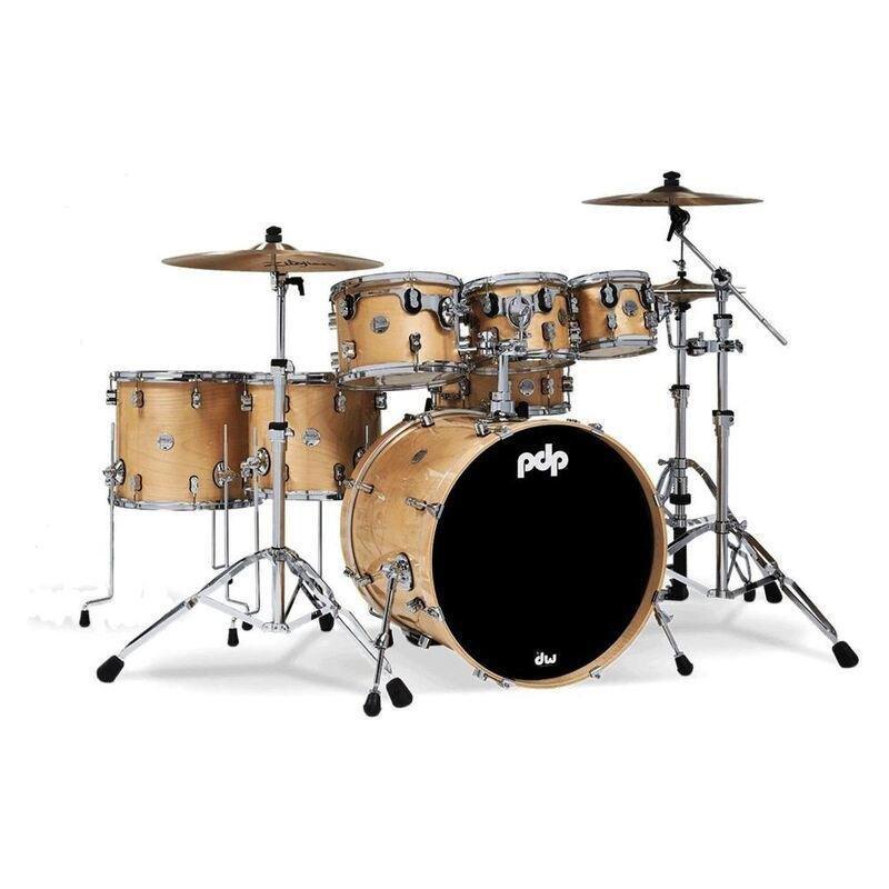 PDP Concept Maple 7-Piece Drum Shell Pack - Natural Lacquer (Without Cymbals), , large image number 0