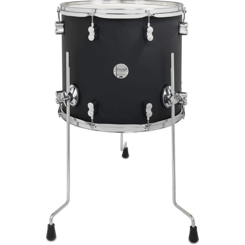PDP Concept Maple 5-piece Shell Pack - Satin Black (Without Cymbals), , large image number 2