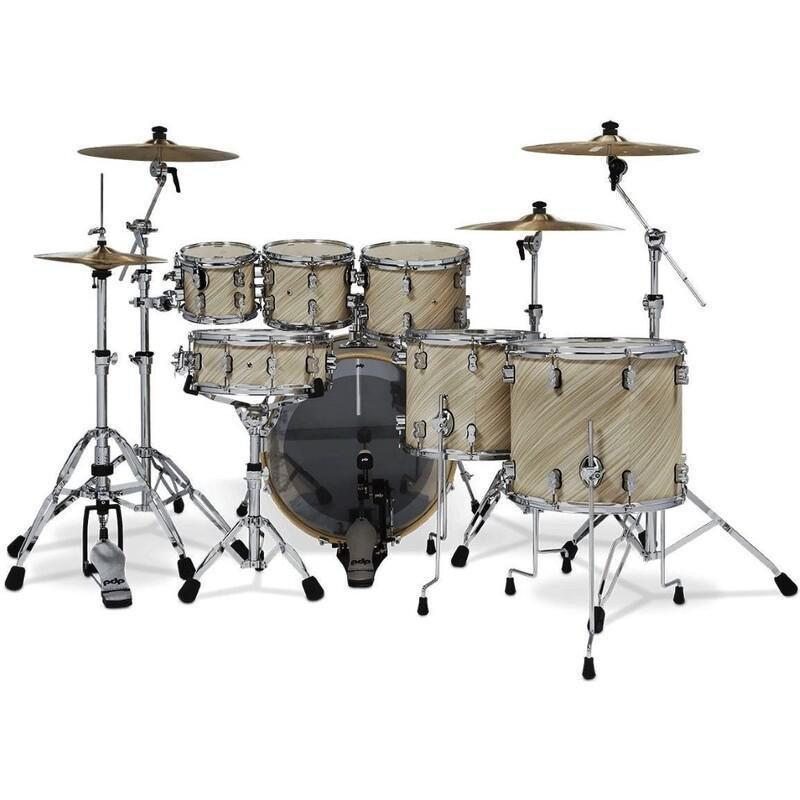 PDP Concept Maple Shell Pack - 7-Piece Drum Set - Twisted Ivory (Without Cymbals), , large image number 1