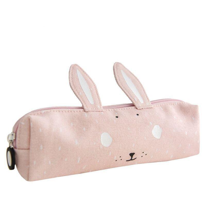 Trixie Mrs. Rabbit Long Pencil Case Light Pink, , large image number 0