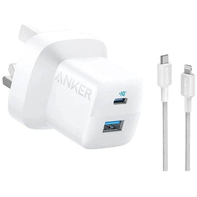 Anker 323 Charger 33W with 3ft USB-C To Lightning Cable - White, , large image number 0