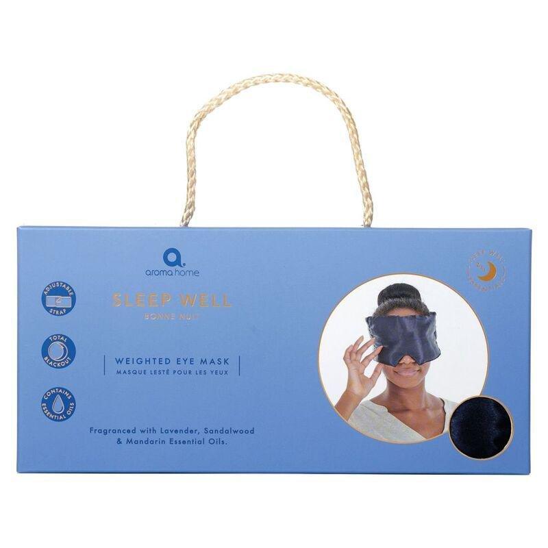 Aroma Home Sleep Well Weighted Eye Mask - Lavender Sandalwood And Mandarin, , large image number 1