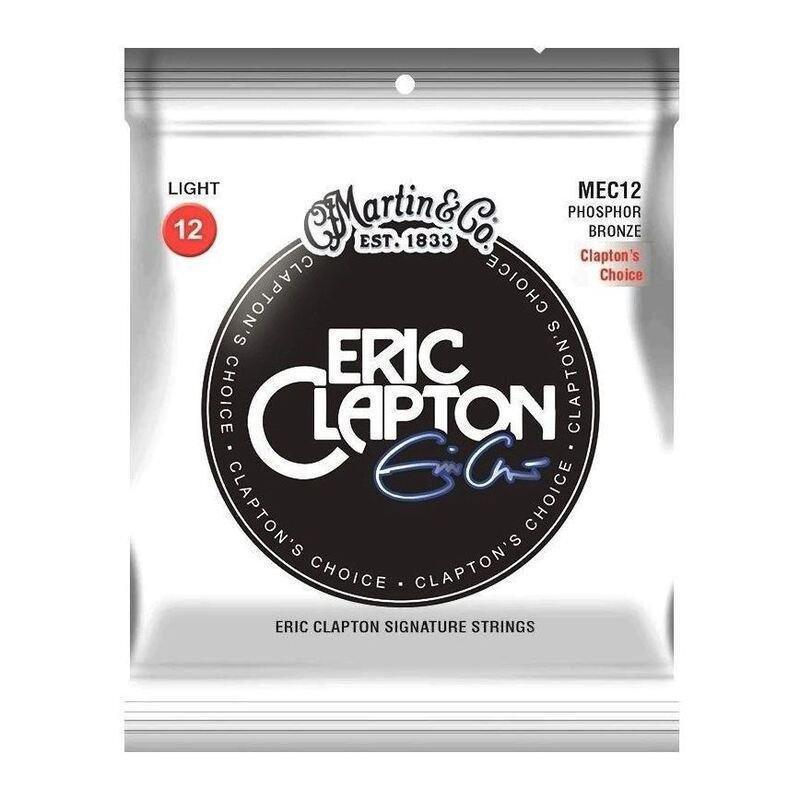Martin MEC Clapton's Choice Phos Bronze Acoustic Guitar Strings MEC12 Light 12-54, , large image number 0