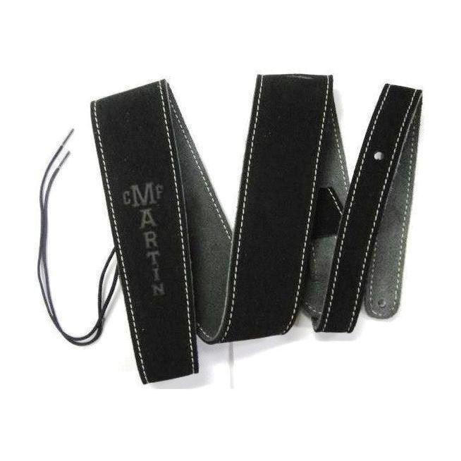 Martin Black Suede Guitar Strap with Logo Black, , large image number 0