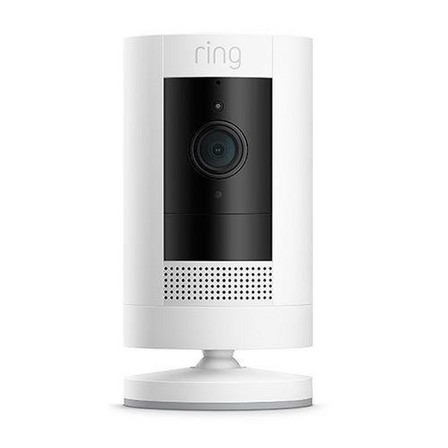 RING - Ring Stick Up Cam Indoor/Outdoor Wired White