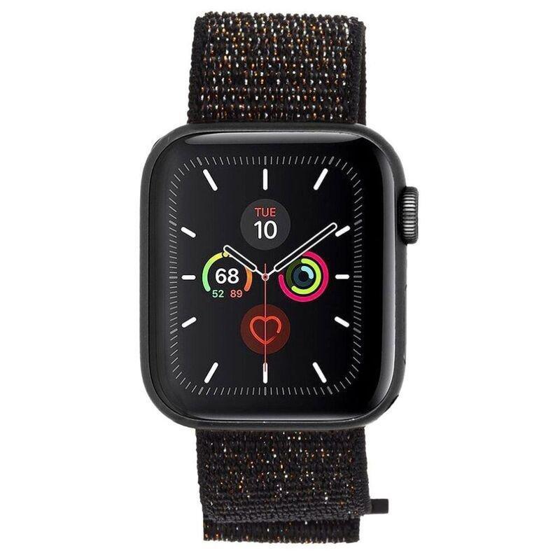 CASE-MATE - Case-Mate 42/44mm Nylon Band Mixed Metallic Black for Apple Watch