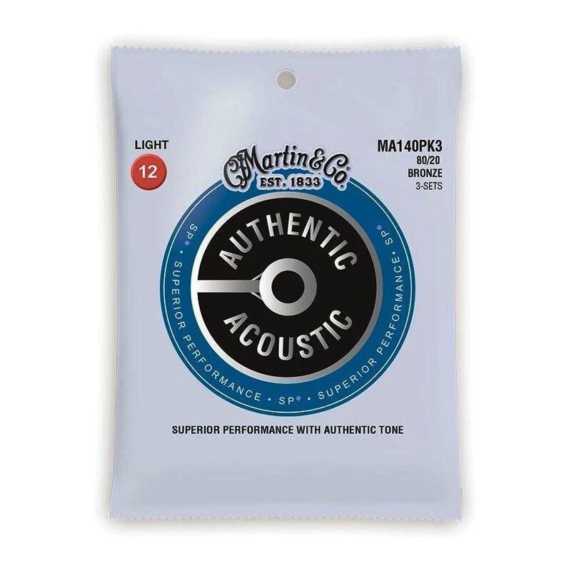 Martin Acoustic Guitar Strings SP 80/20 Bronze - Light - 0.12 - 0.54 (3 Packs), , large image number 0