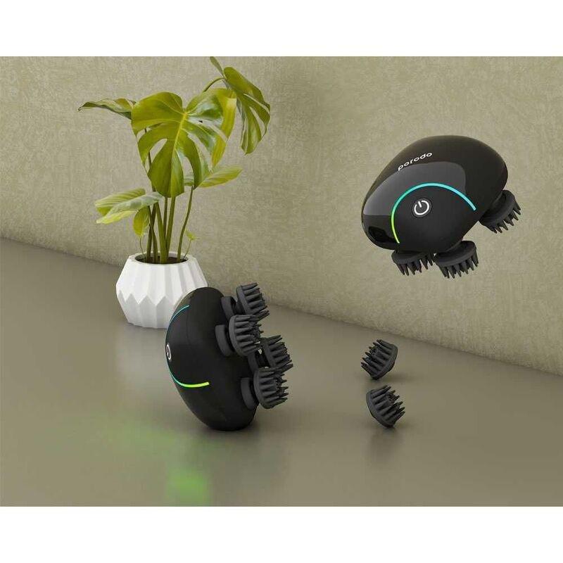 Porodo Lifestyle Portable Scalp Massager 1200mAh - Black, , large image number 4