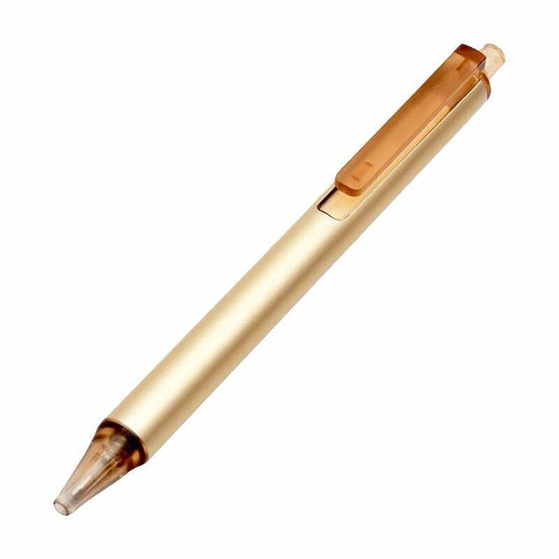 Kaco Tube Gel Metallic Golden/Black Pen, , medium