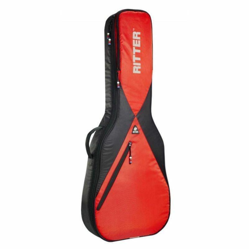 Ritter Classical 4/4 Black Racing Red Guitar Case, , large image number 0