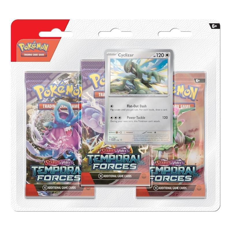 Pokemon TCG Scarlet & Violet 5 Temporal Forces 3 Pack Blister, , large image number 2