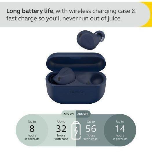 JABRA - Jabra Elite 8 Active True Wireless Earbuds - Navy Blue