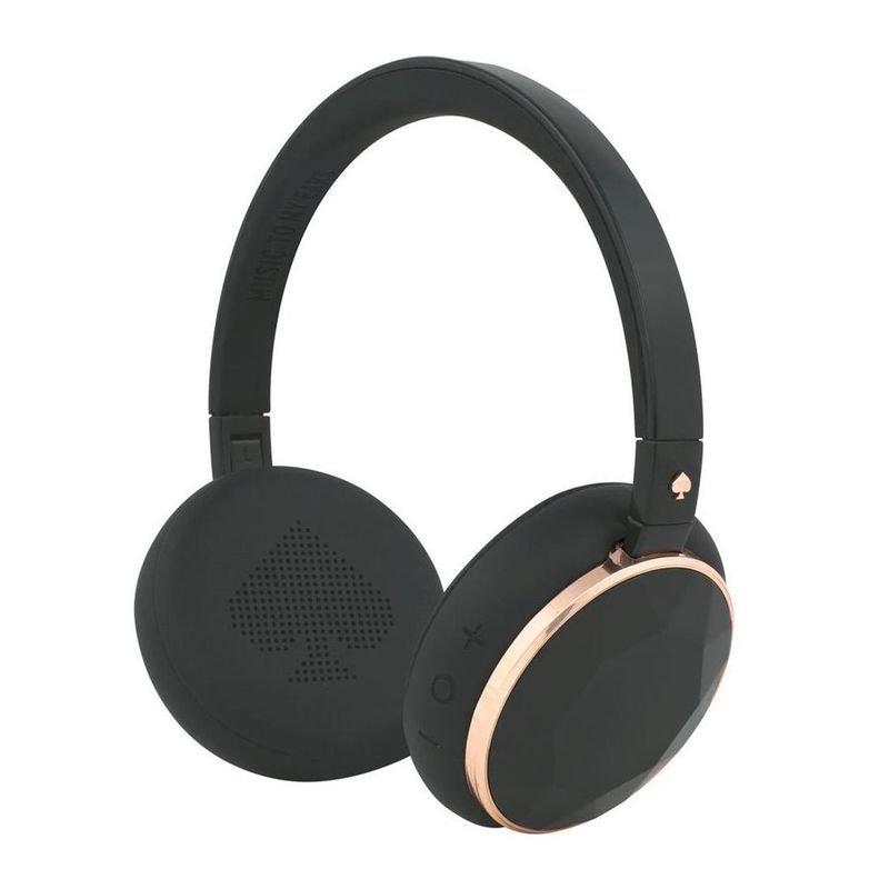 Kate Spade New York Rose Gold/Black Gem Wireless Headphones, , large image number 1