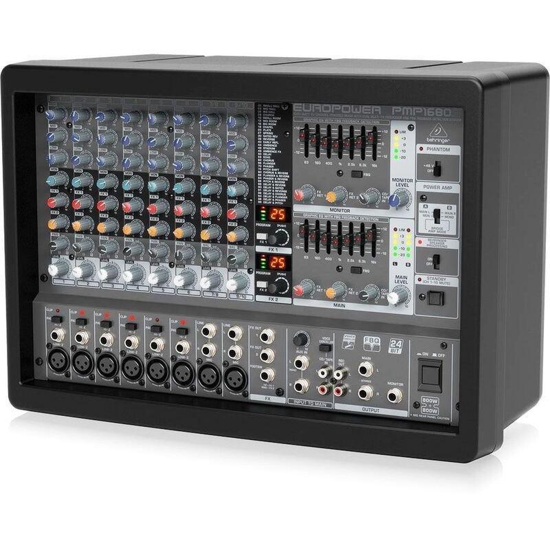 Behringer Europower PMP1680S 10-channel 1600W Powered Mixer, , large image number 1