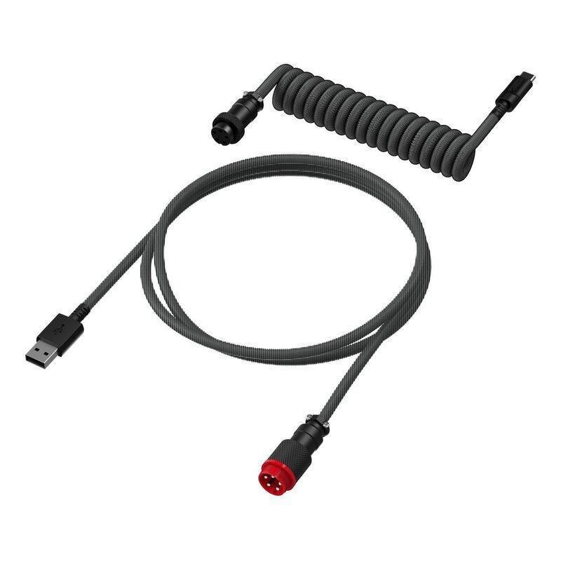 HyperX Coiled Cable - Gray/Black - 1.37m, , large image number 0
