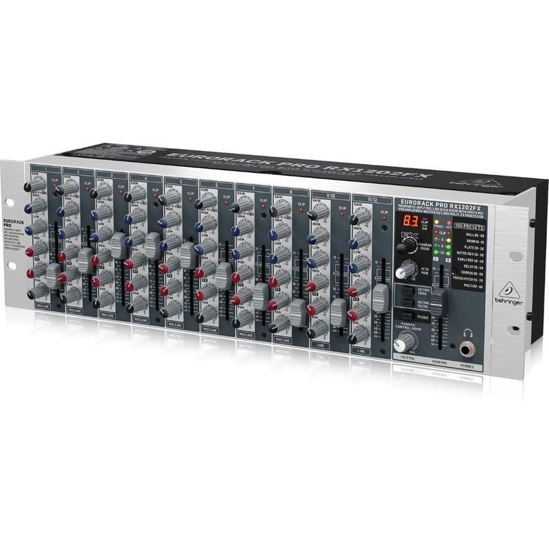 Behringer Eurorack Pro RX1202FX Rackmount Mixer with Effects, , large image number 1