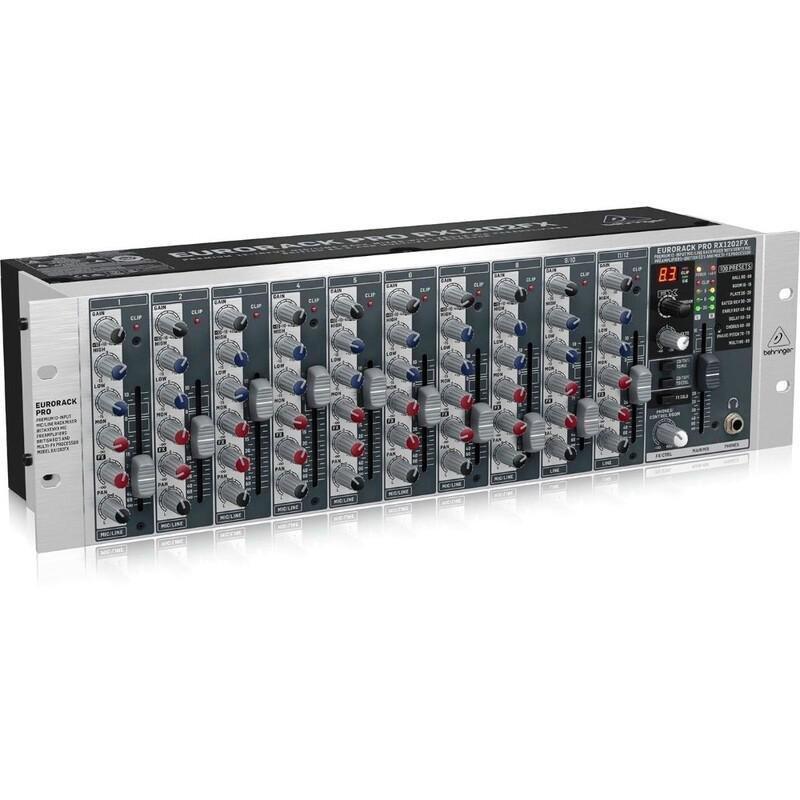 Behringer Eurorack Pro RX1202FX Rackmount Mixer with Effects, , large image number 3
