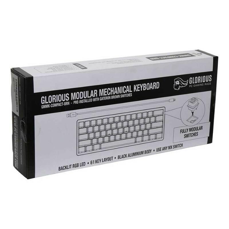 Glorious Modular Mechanical Keyboard Compact - Gateron Brown Switch - Black, , large image number 3