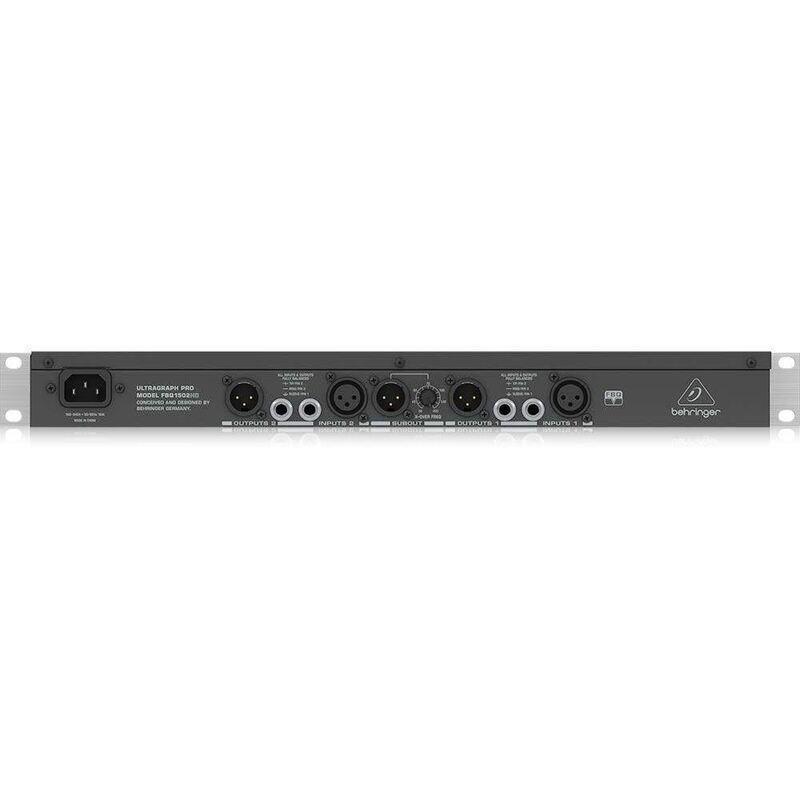 Behringer Ultragraph Pro FBQ1502HD 15-band Stereo Graphic EQ with FBQ Feedback Detection, , large image number 1