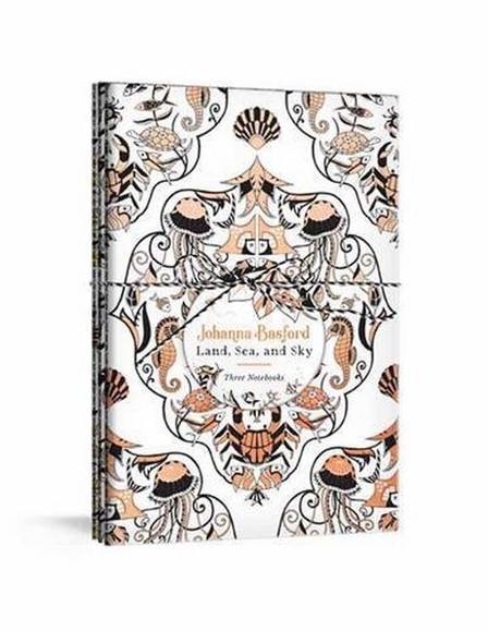 RANDOM HOUSE USA - Johanna Basford Land Sea And Sky Three Colourable Notebooks | Johanna Basford