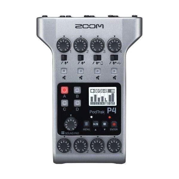 Zoom PodTrak P4 4-input Ultimate Recorder for Podcasting, , large image number 0
