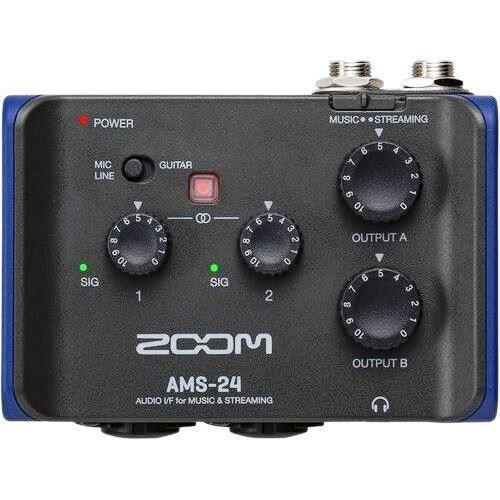 Zoom AMS-24 2x4 USB Audio Interface for Music and Streaming, , large image number 1