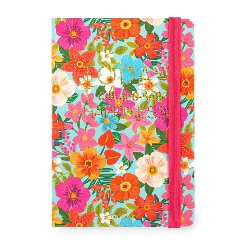 Legami 12-Month Diary - 2024 - Medium Weekly Diary with Notebook - Flowers, , large image number 0