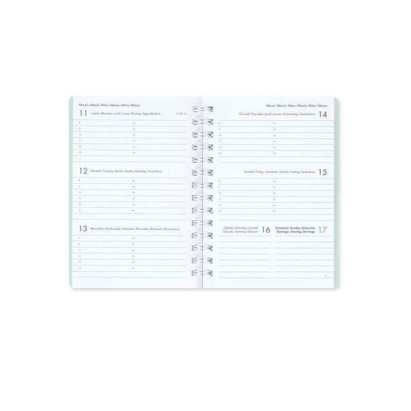 Legami 12-Month Diary - 2024 -Small Weekly Spiral Bound Diary - Egg, , large image number 1