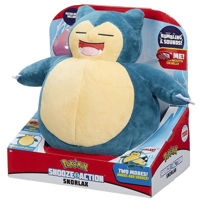 Pokémon Feature Snooze Act Snorlax Plush Toy, , large image number 0