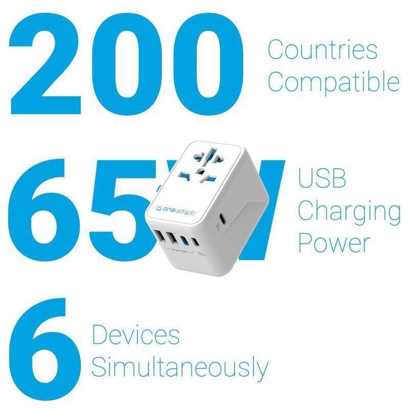 OneAdaptr OneWorld 65 International Adapter With 65W PD Charger, , large image number 4