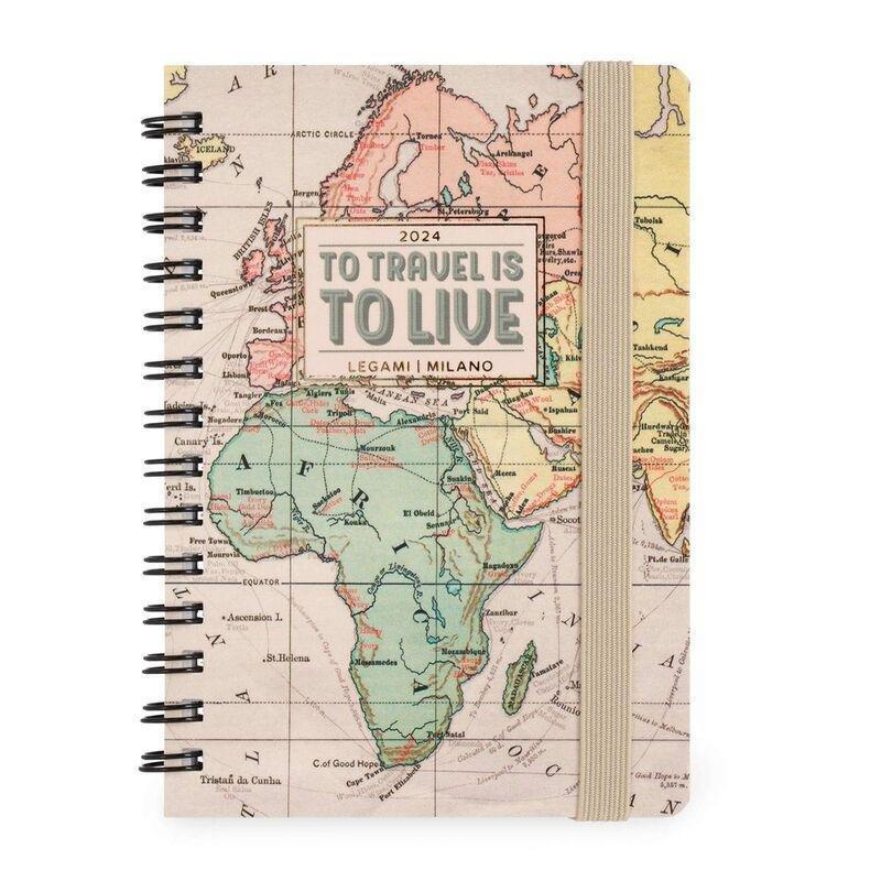 Legami 12-Month Diary - 2024 -Small Weekly Spiral Bound Diary - Travel, , large image number 0