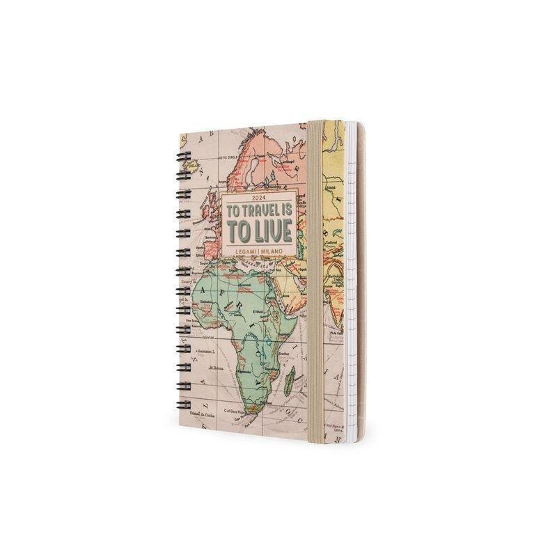 Legami 12-Month Diary - 2024 -Small Weekly Spiral Bound Diary - Travel, , large image number 3