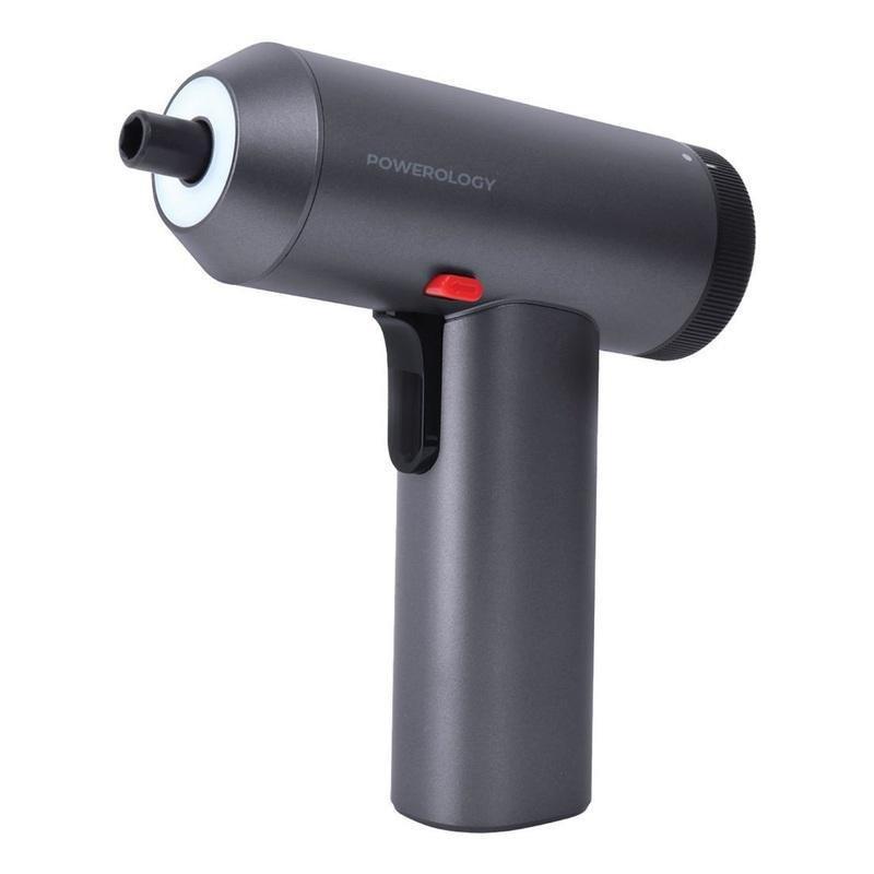 Powerology 30 Bits Electric Screwdriver Gun with Built-In LED Light, , large image number 0