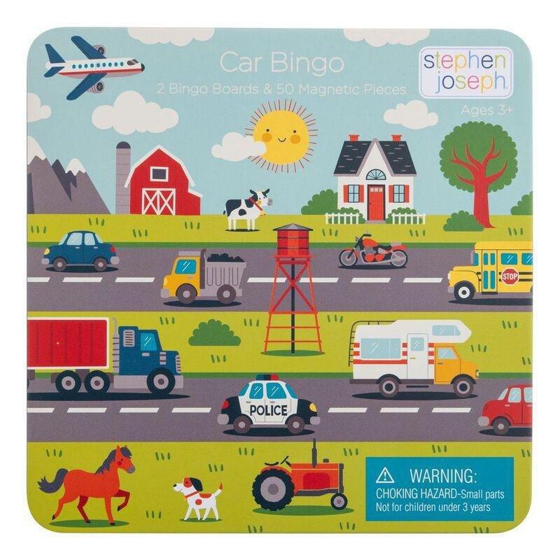 Stephen Joseph Road Trip Car Bingo Travel Board Game, , large image number 0