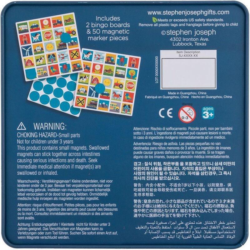 Stephen Joseph Road Trip Car Bingo Travel Board Game, , large image number 1