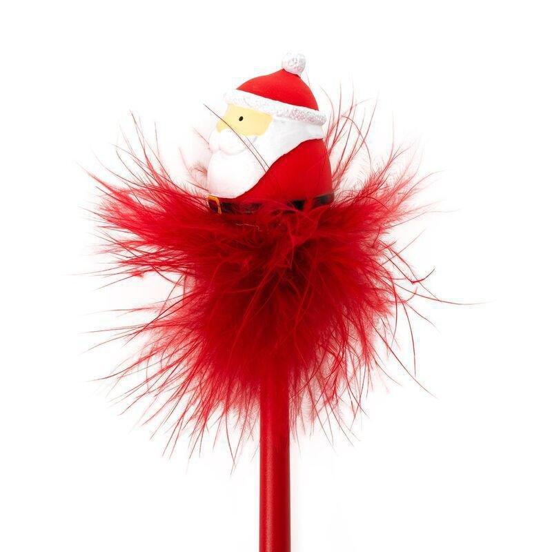 Legami Light-Up Santa Claus Ballpoint Pen - Writing Is Magic - Santa Claus, , large image number 1