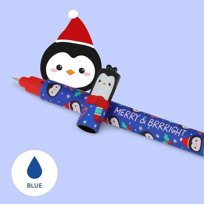 Legami Set Of 3 Erasable Gel Pens - Christmas 2023 - Fox + Polar Bear+ Penguin, , large image number 3