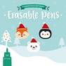 LEGAMI - Legami Set Of 3 Erasable Gel Pens - Christmas 2023 - Fox + Polar Bear+ Penguin