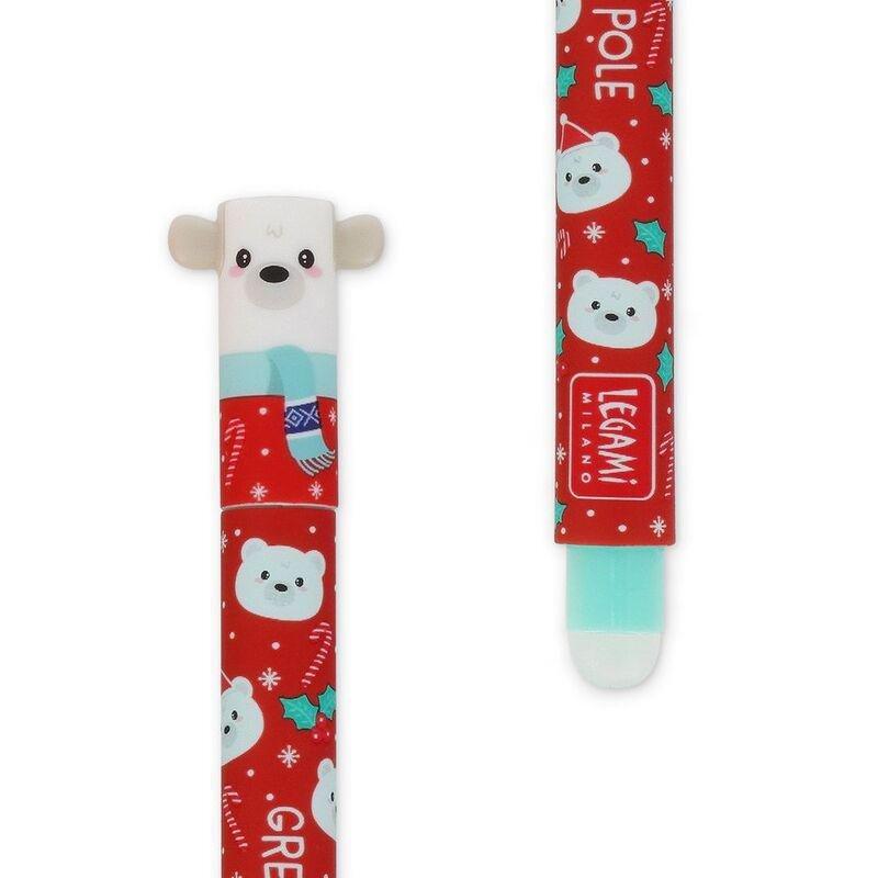 Legami Set Of 3 Erasable Gel Pens - Christmas 2023 - Fox + Polar Bear+ Penguin, , large image number 7