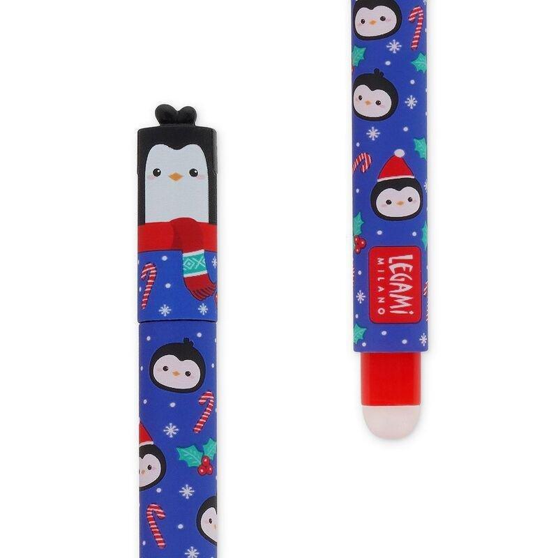 Legami Set Of 3 Erasable Gel Pens - Christmas 2023 - Fox + Polar Bear+ Penguin, , large image number 8