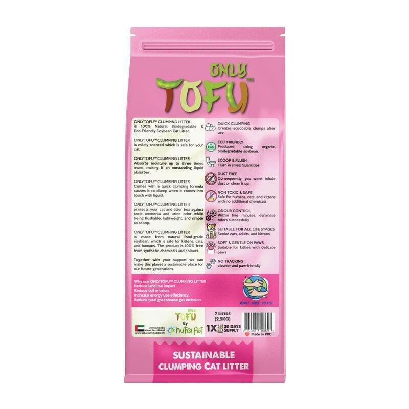 NutraPet Tofu Clumping Cat Litter Green Tea Sticks - 7 Liters, , large image number 2